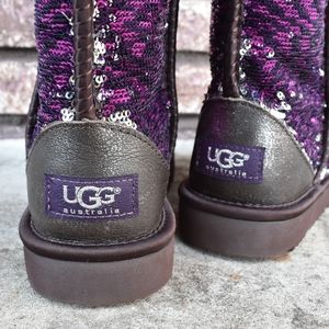 *SOLD* Ugg Purple and Silver Sequin Boots